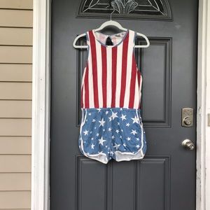 American Flag Romper